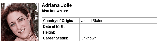 Pornstar Adriana Jolie
