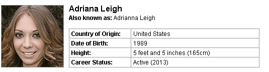 Pornstar Adriana Leigh