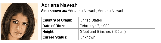 Pornstar Adriana Naveah