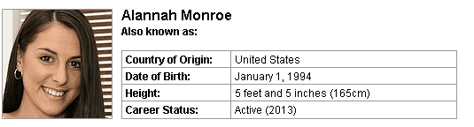Pornstar Alannah Monroe