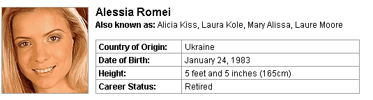 Pornstar Alessia Romei