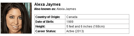Pornstar Alexa Jaymes