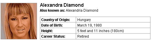 Pornstar Alexandra Diamond