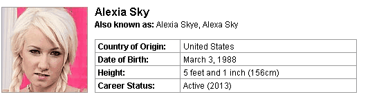 Pornstar Alexia Sky