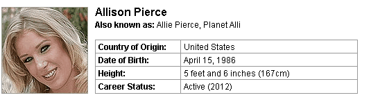Pornstar Allison Pierce