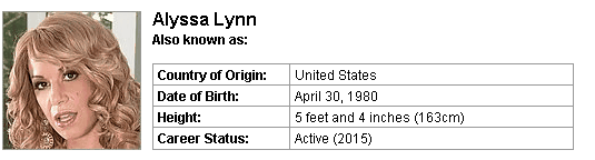 Pornstar Alyssa Lynn