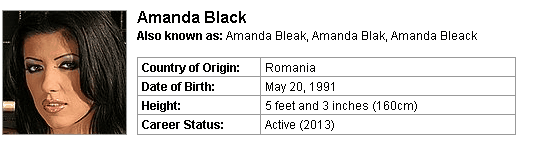 Pornstar Amanda Black