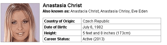 Pornstar Anastasia Christ