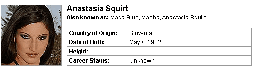 Pornstar Anastasia Squirt