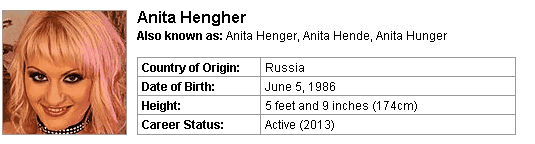 Pornstar Anita Hengher