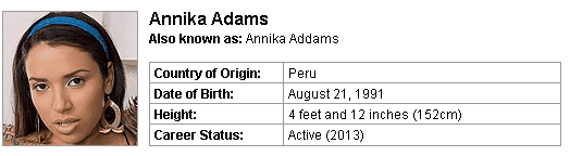 Pornstar Annika Adams