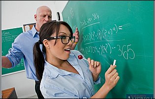 Naughty schoolgirl Asa Akira gets fucked by her teacher