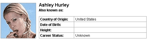 Pornstar Ashley Hurley