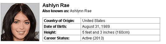 Pornstar Ashlyn Rae