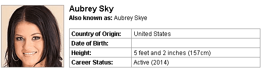 Pornstar Aubrey Sky