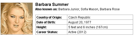 Pornstar Barbara Summer