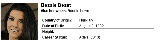 Pornstar Bessie Beast