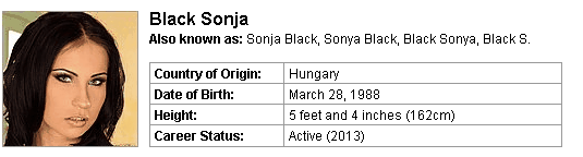 Pornstar Black Sonja