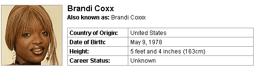 Pornstar Brandi Coxx