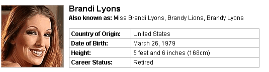 Pornstar Brandi Lyons