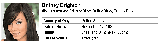 Pornstar Britney Brighton