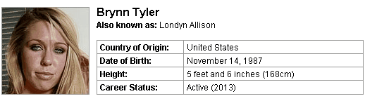 Pornstar Brynn Tyler