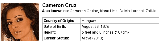 Pornstar Cameron Cruz