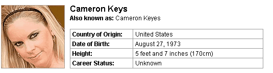 Pornstar Cameron Keys