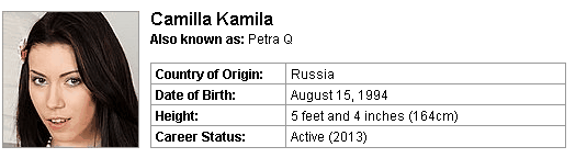 Pornstar Camilla Kamila