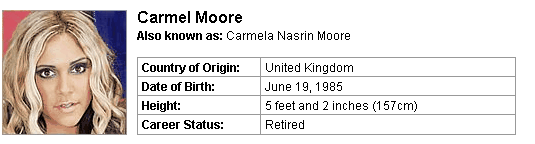 Pornstar Carmel Moore