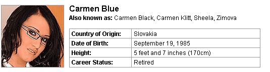 Pornstar Carmen Blue