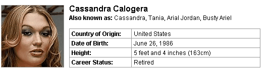 Pornstar Cassandra Calogera