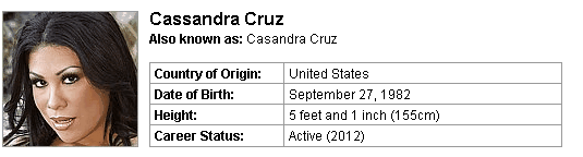 Pornstar Cassandra Cruz