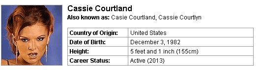 Pornstar Cassie Courtland