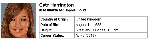 Pornstar Cate Harrington