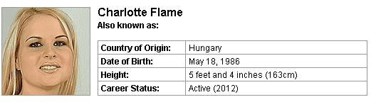 Pornstar Charlotte Flame