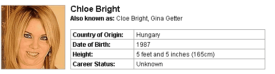 Pornstar Chloe Bright