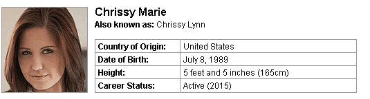 Pornstar Chrissy Marie
