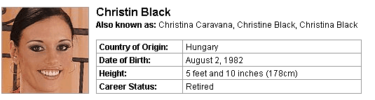 Pornstar Christin Black