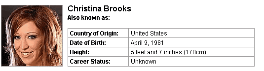 Pornstar Christina Brooks