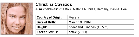 Pornstar Christina Cavazos