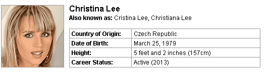 Pornstar Christina Lee