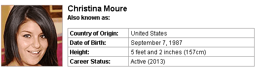 Pornstar Christina Moure