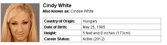 Pornstar Cindy White