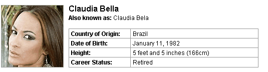 Pornstar Claudia Bella