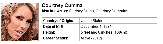 Pornstar Courtney Cummz