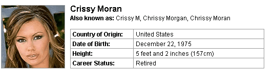 Pornstar Crissy Moran
