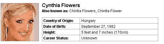 Pornstar Cynthia Flowers