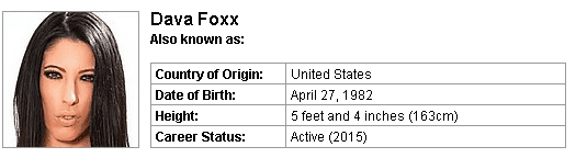 Pornstar Dava Foxx