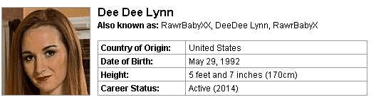 Pornstar Dee Dee Lynn